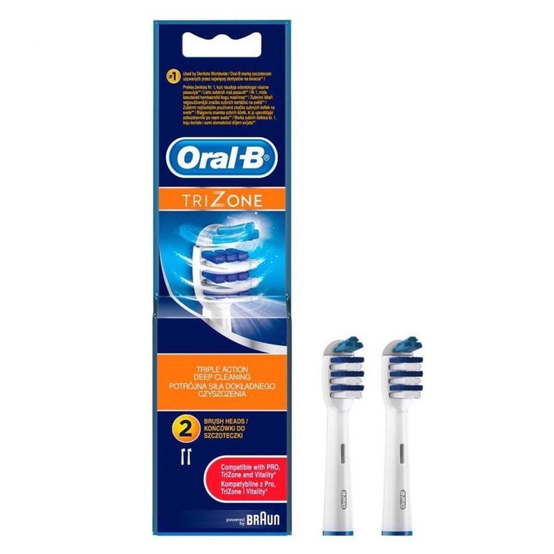 سری یدک مسواک برقی ااورال-بی مدل TriZone بسته 2 عددیمدل 1
