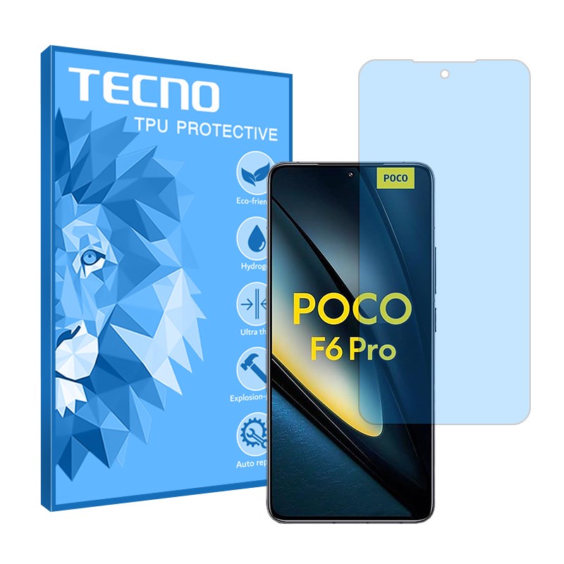 محافظ صفحه نمایش ضد اشعه آبی تکنو مدل Resistant مناسب برای گوشی موبایل شیائومی Poco F6 Pro