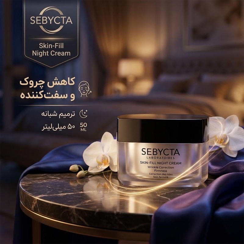 کرم ضد چروک شب سبیکتا مدل Skin Fill حجم 50 میلی لیتر