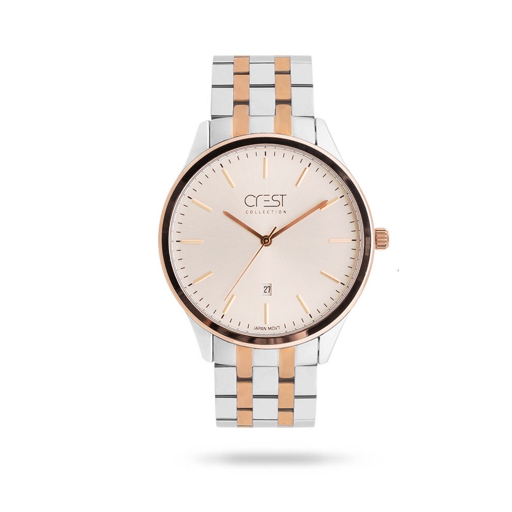 ساعت مچی عقربه ای مردانه کرست مدل crest 6701