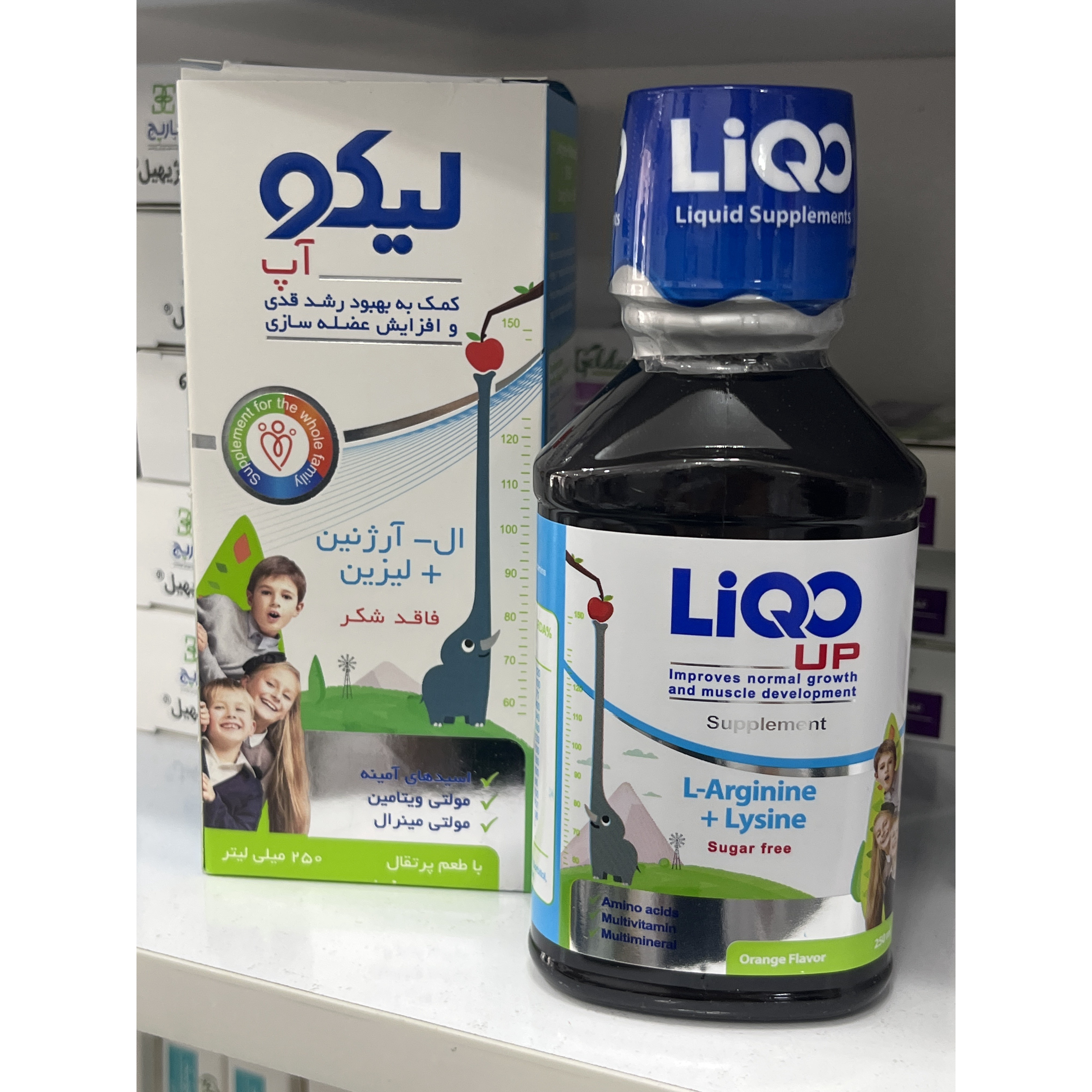 شربت لیکو آپ ال آرژینین و لیزین برای کمک به رشد و عضله سازی 250 میلی لیتر