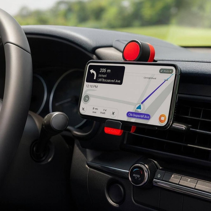 پایه نگهدارنده گوشی موبایل مدل دریچه کولر بسته دو عددی