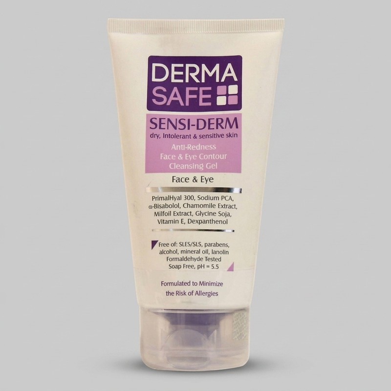 ژل شست و شوی صورت درماسیف مدل Sensiderm حجم 150 میلی لیتر