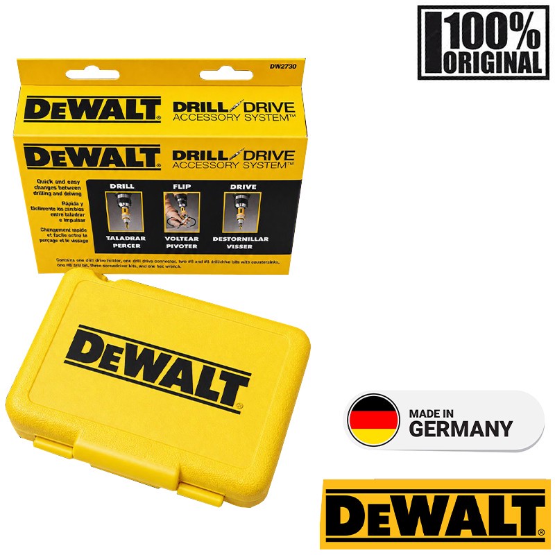 مته خزینه دو طرفه دیوالت مدل فوق حرفه ای DW2730 مجموعه 8 عددی