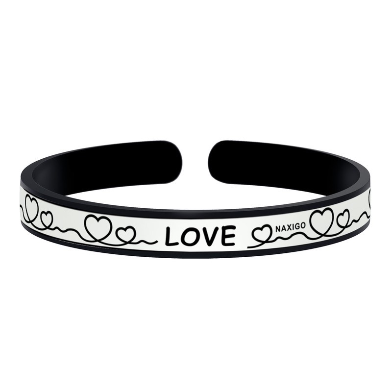 دستبند ناکسیگو طرح Love مدل BR4973