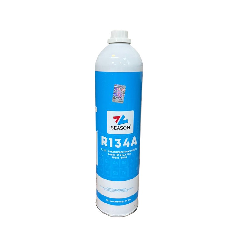 کپسول گاز کولر خودرو سیزن مدل R134A وزن 950 گرم