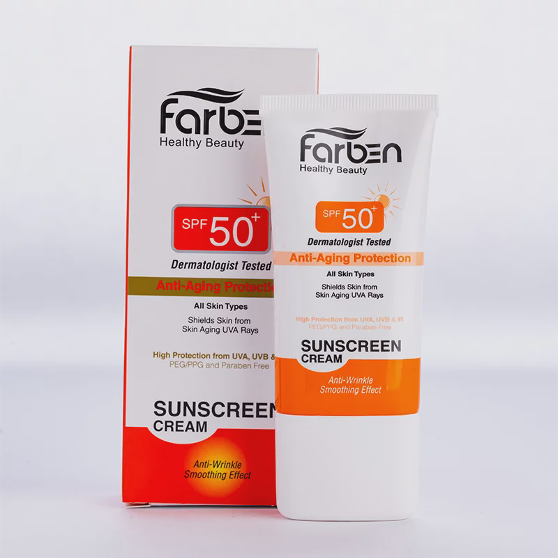 ضد آفتاب SPF 50 ضد چروک بالای 30 سال محافظت و جوانسازی پوست