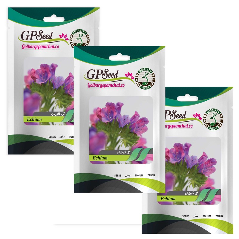 بذر گیاه دارویی گل گاوزبان گلبرگ پامچال کد GPF-218 مجموعه 3 عددی