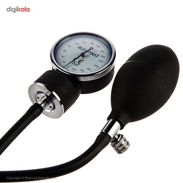 فشارسنج بازویی عقربه ای اکیومد مدل KJ-106C با مانومتر بزرگ و خوانا، کاف ضد حساسیت بدون لاتکس، پیچ تخلیه برنجی با روکش...
