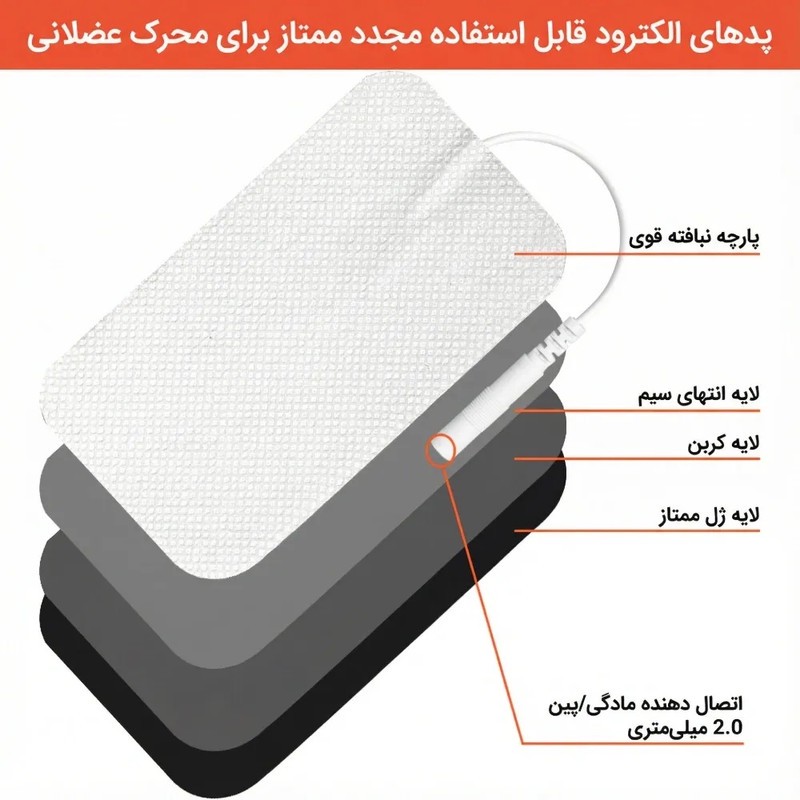 پد تنس عضلانی وای دی مدل S04 بسته 2 عددی