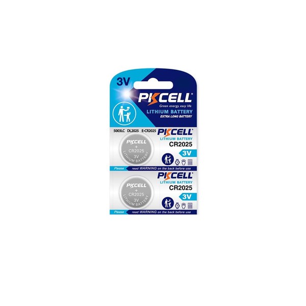 باتری سکه ای پی کی سل مدل CR2025 3V Lithium Manganese بسته 2 عددی