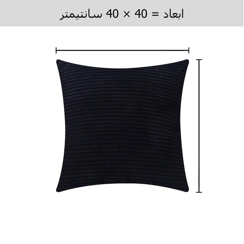کاور کوسن کالامیر مدل راه راه سایز 40 40سانتی متر مجموعه 2 عددی