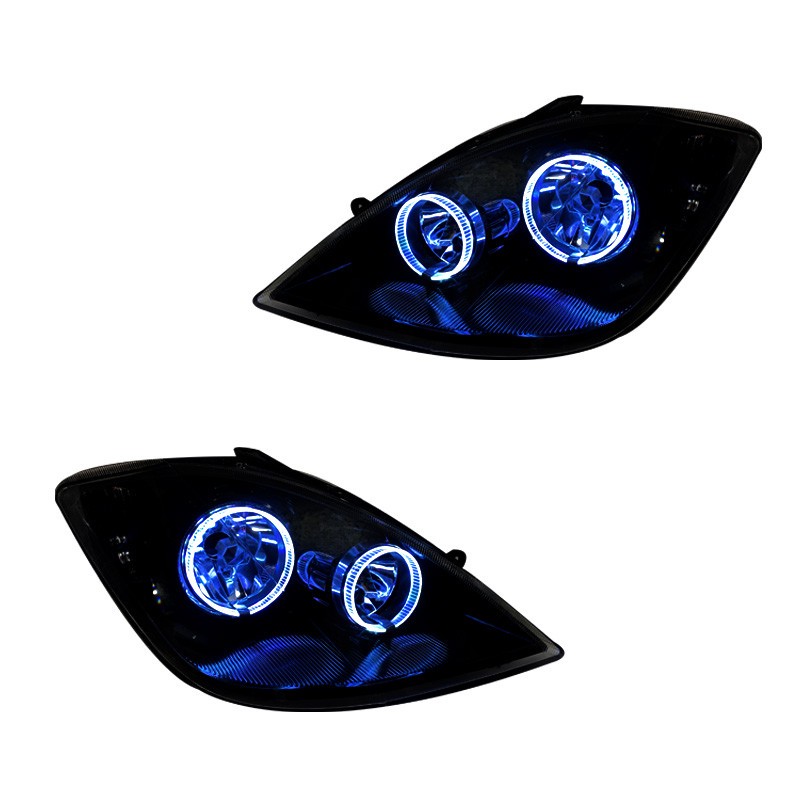 چراغ جلو خودرو گروه پژوهش صنعت مدرن مدل 3D-Ring-B مولتی کالر مناسب برای تیبا بسته دو عددی