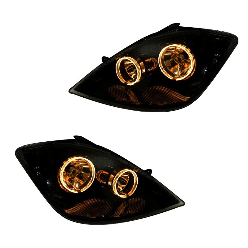چراغ جلو خودرو گروه پژوهش صنعت مدرن مدل 3D-Ring-B مولتی کالر مناسب برای تیبا بسته دو عددی