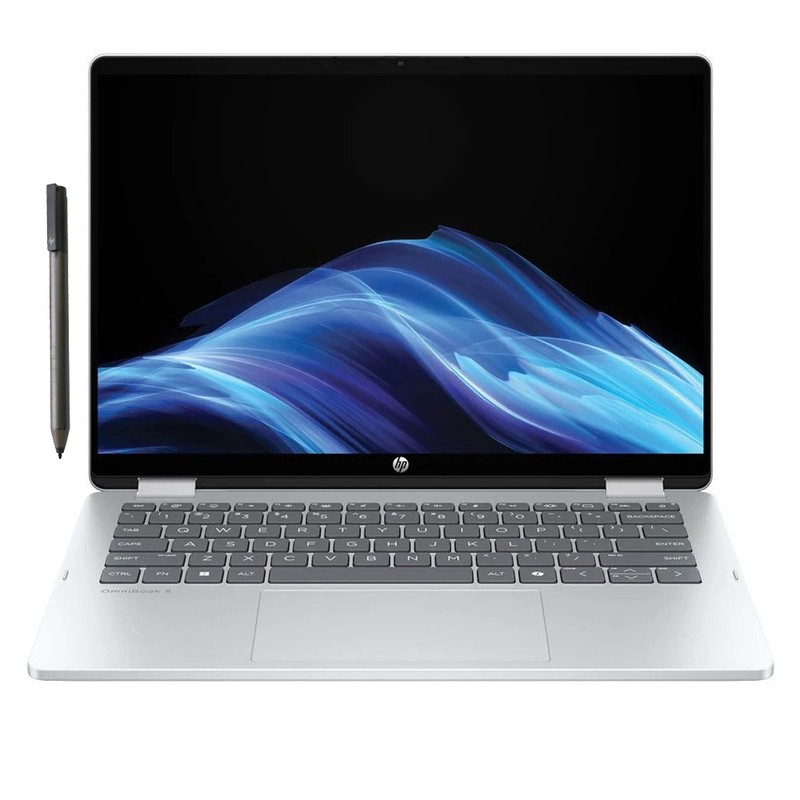 لپ تاپ 14 اینچی اچ پی مدل OmniBook 5 Flip 14-fp0023dx-Core 7 150U-16GB LPDDR5 5200MHz-512GB SSD-IPS-Touch-Backlit-W ب...