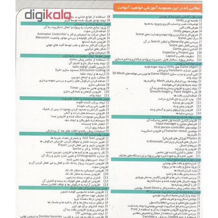 نرم افزار آموزش ساخت بازیهای سه بعدی برای سیستم عامل ویندوزUnity 4.6 نشر مهرگان و داتیس