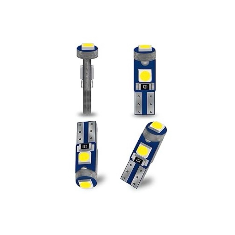 لامپ ال ای دی خودرو تایپر مدل پشت آمپر کد 3-3030smd پایه T5 مجموعه 6 عددی