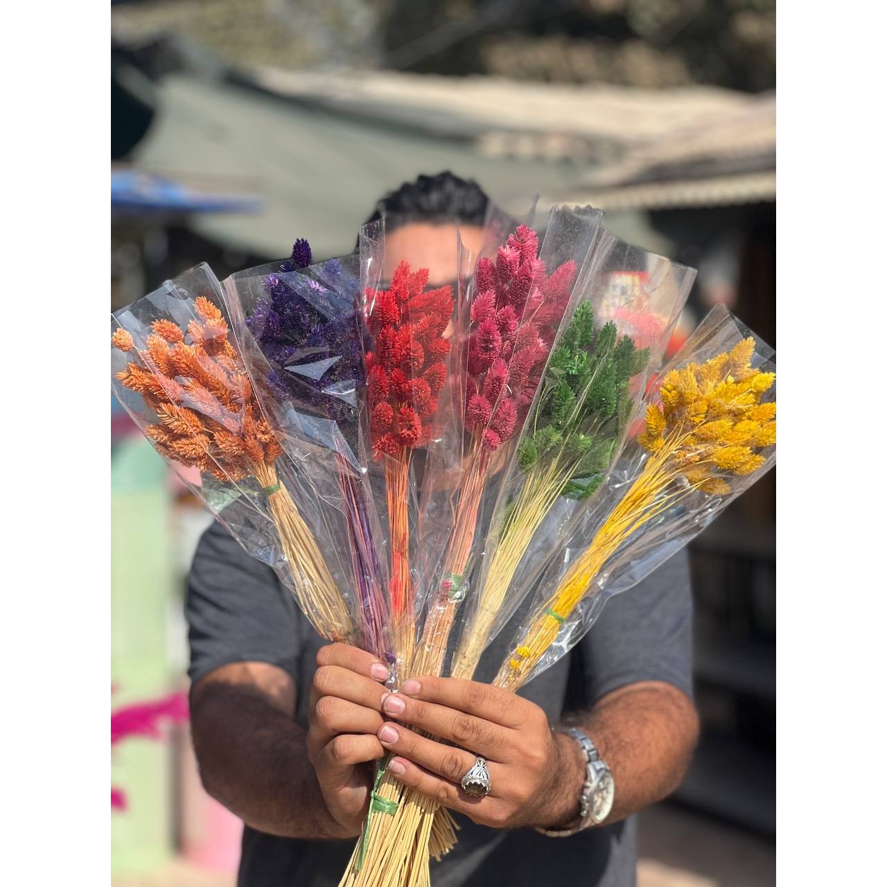 گل خشک توت فرنگی زرد