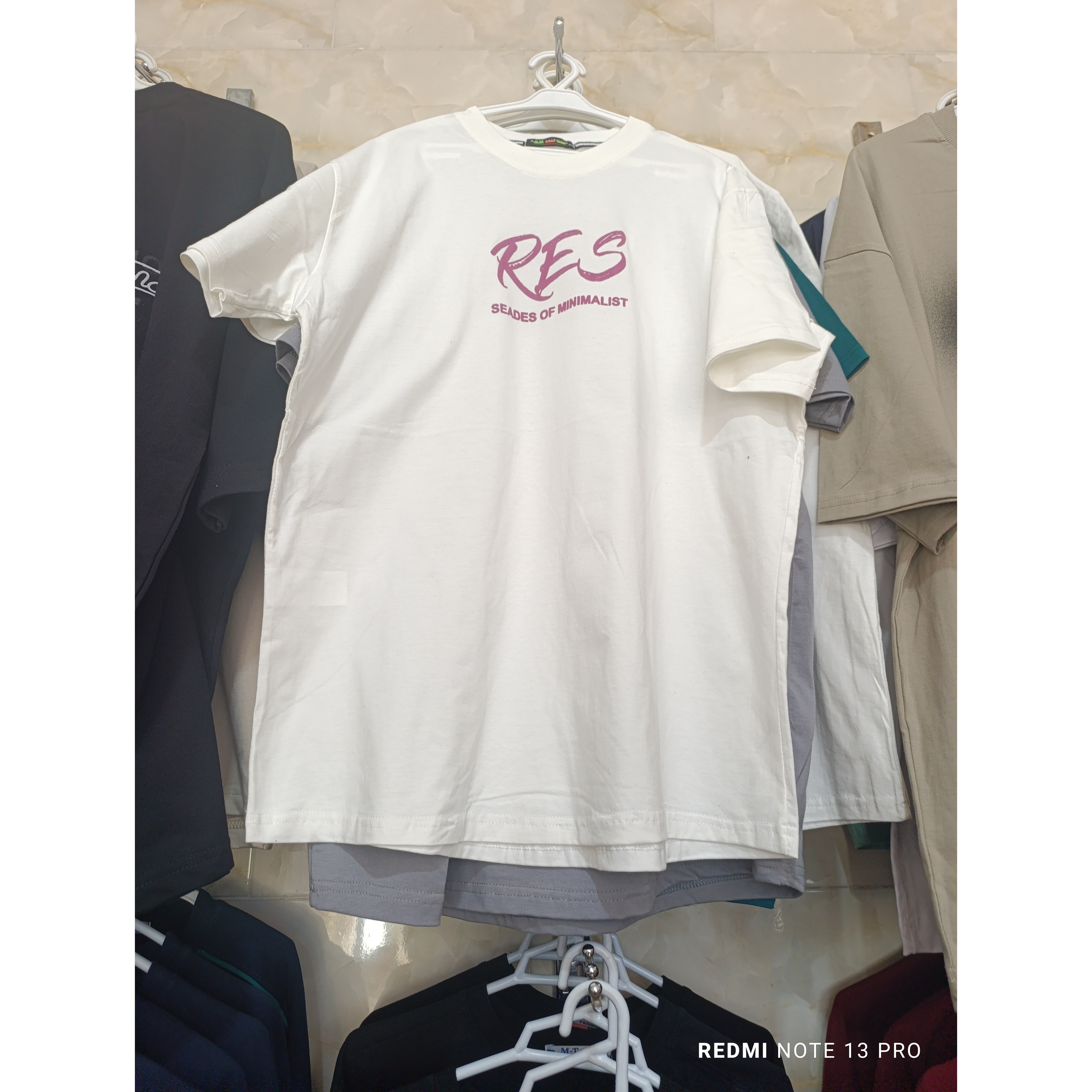 تیشرت مردانه لانگ RES نخ پنبه