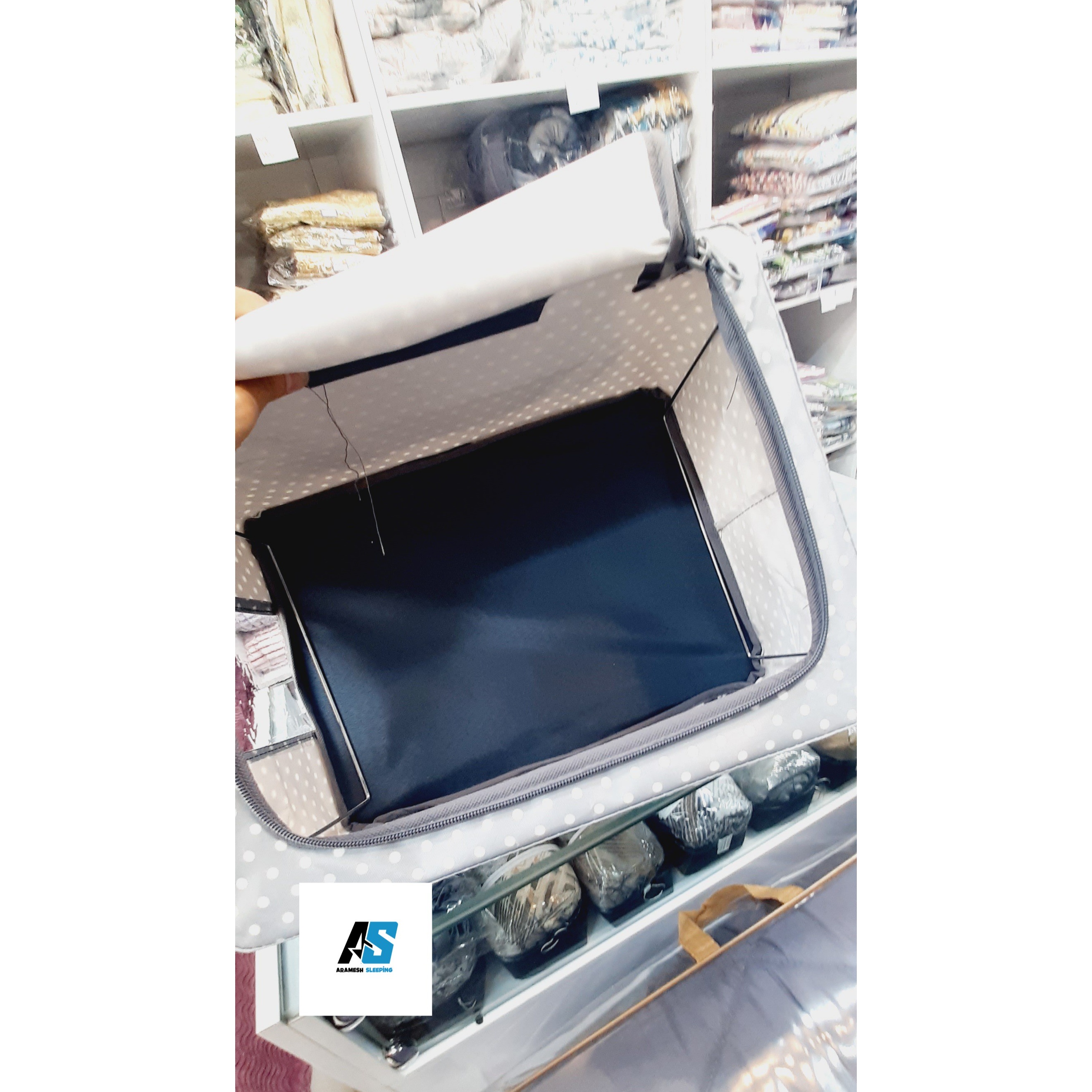 باکس برزنتی اسکلت دار درب دار طوسی سایز 2
