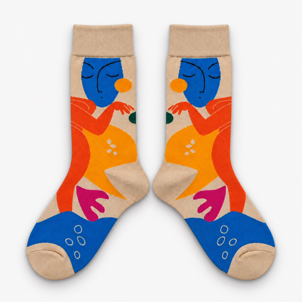 جوراب ساق دار زنانه ماکسیو طرح هنری