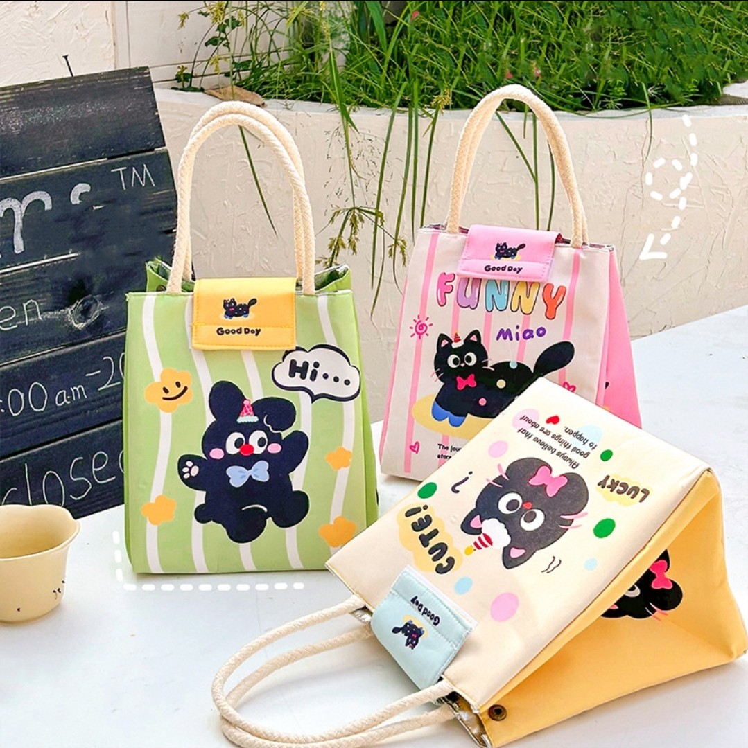 کیف غذا فانتزی طرح حیوانات کیوت و بلک