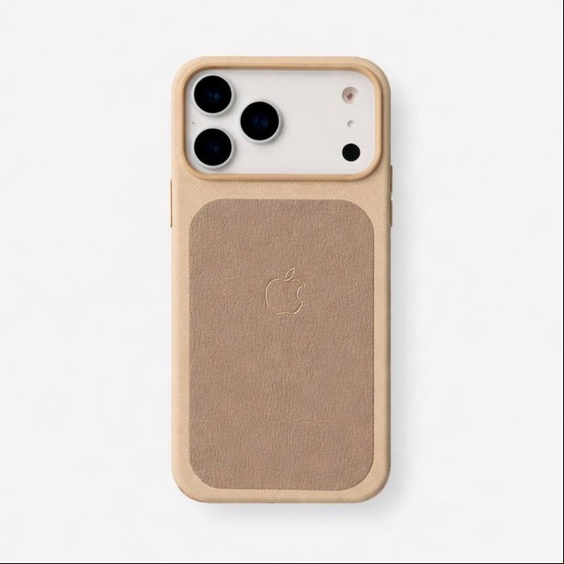 کاور مدل چرم طرح Hidden magsafe مناسب برای گوشی موبایل اپل iPhone 17 pro