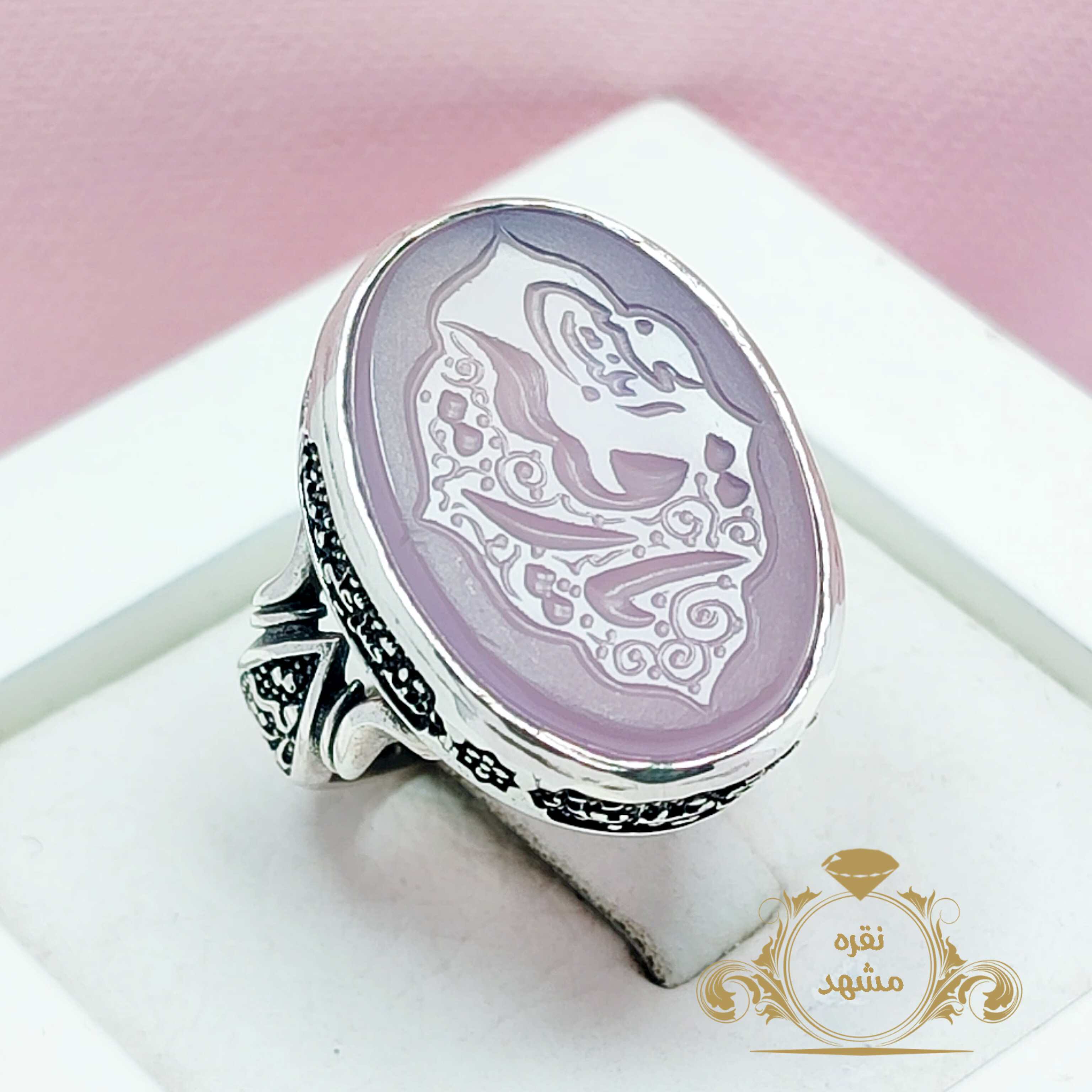 انگشتر عقیق سوسنی یا رقیه اصلی مردانه کد 13254883