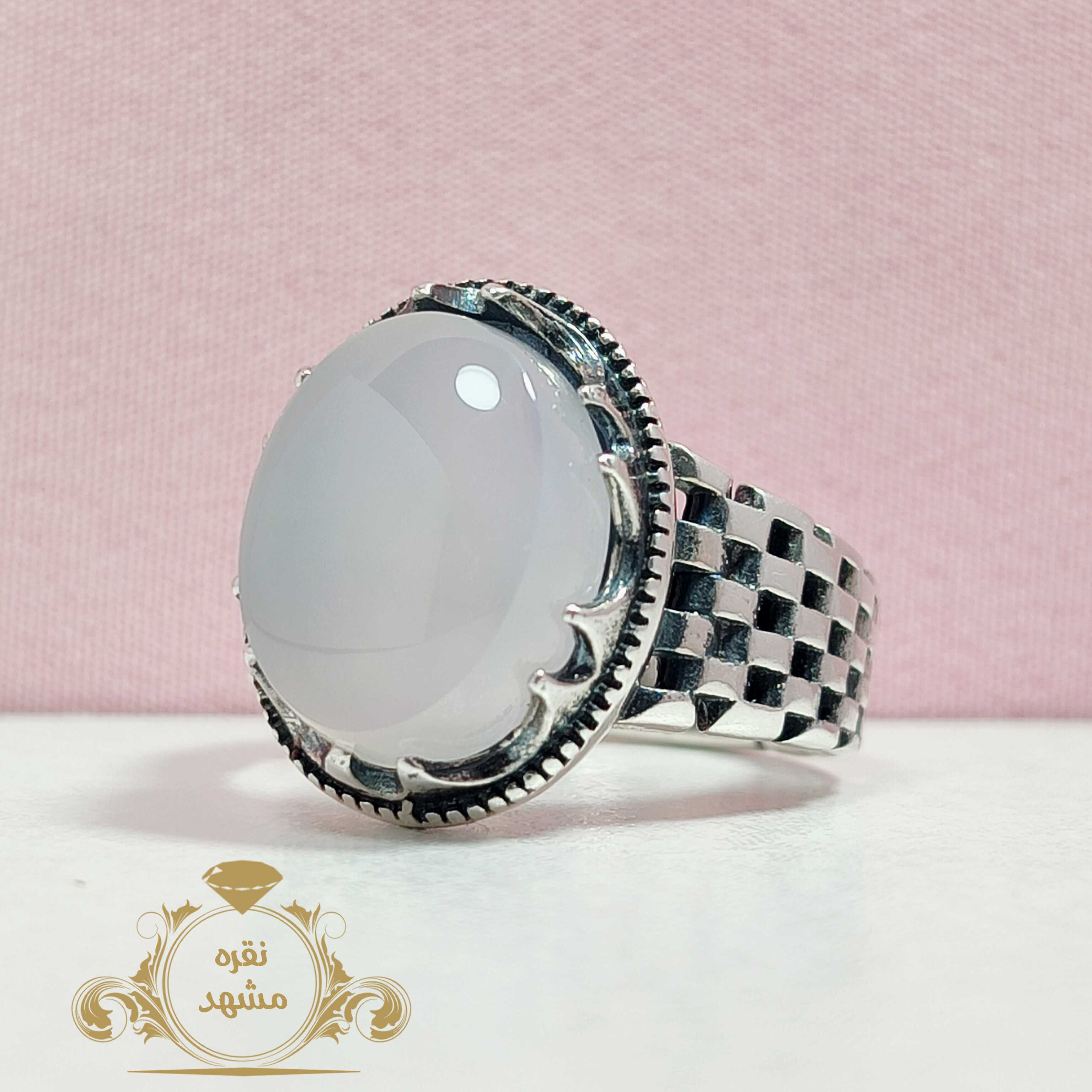 انگشتر عقیق کبود یمنی رولکسی کد 00164405