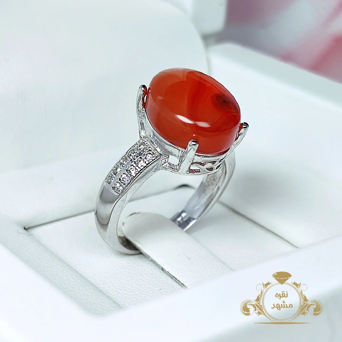 انگشتر زنانه عقیق یمنی اصلی کد 06094648