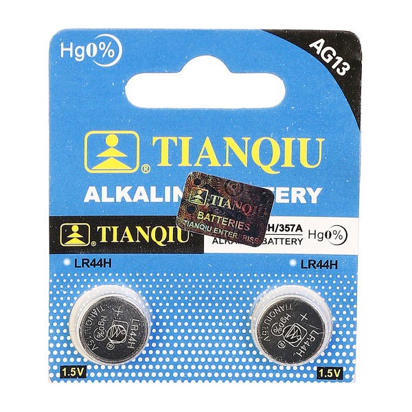 باتری ساعت تیانکیو مدل AG 13 LR44 A76 بسته 2 عددیمدل 1