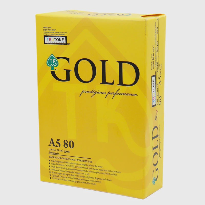 کاغذ A5 گلد 80 گرم بسته 500 عددی