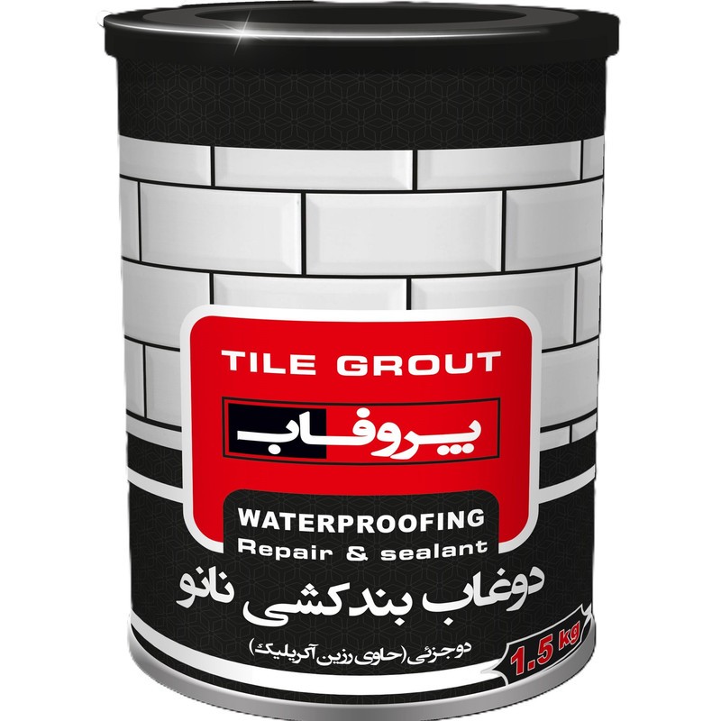 نانو دوغاب بندکشی دوجزئی پروفاب مدل TG-antibacterial وزن 1.5 کیلوگرم