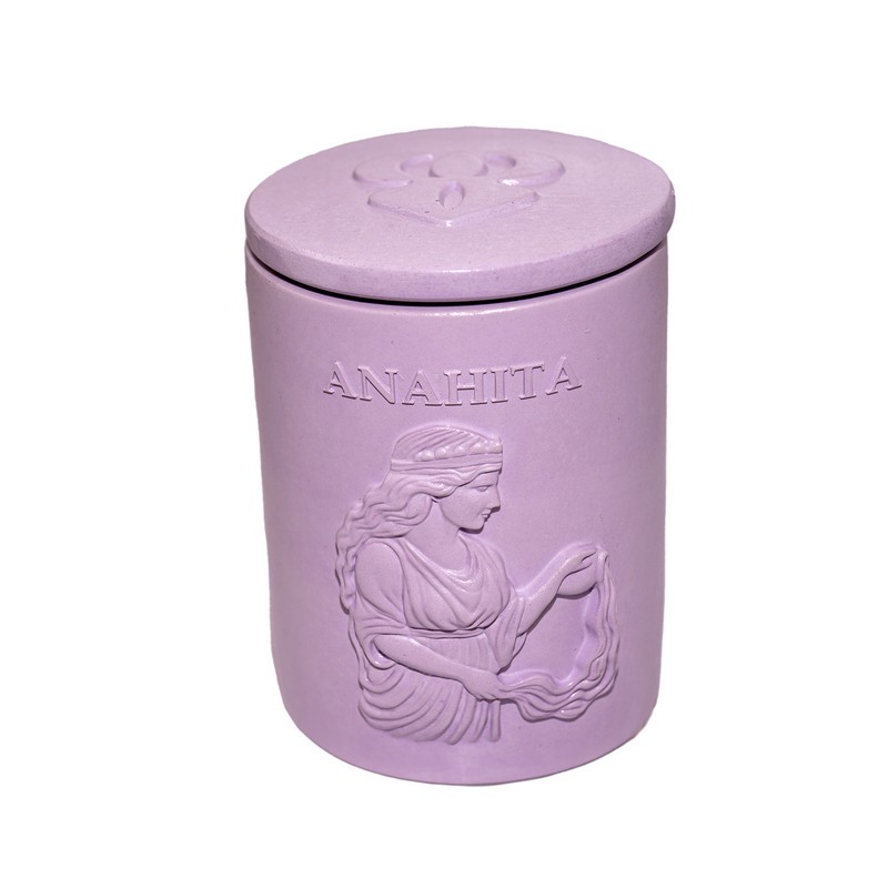 شمع استوانه ای معطر مدل آناهیتا با رایحه یاس زمان اتمام 55 ساعت