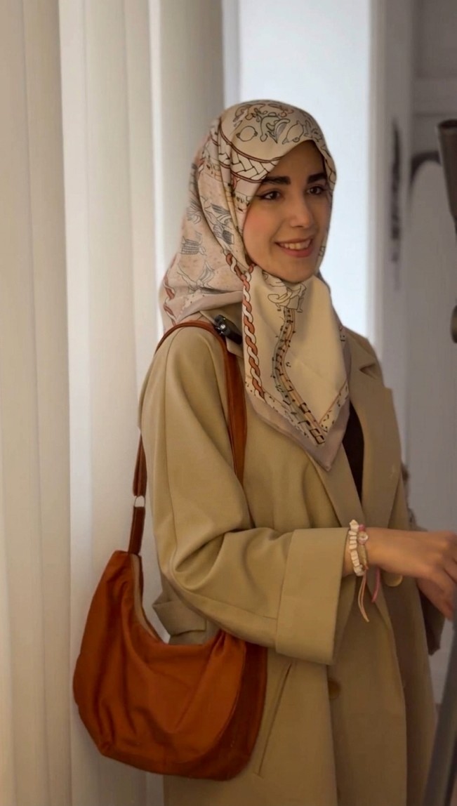 کراس بادی کاکتوس / کیف پارچه ای / توت بگ / کیف رنگی / نارنجی / آجری