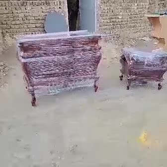 تخت خواب سلطنتی مدل سه قاب لمسه