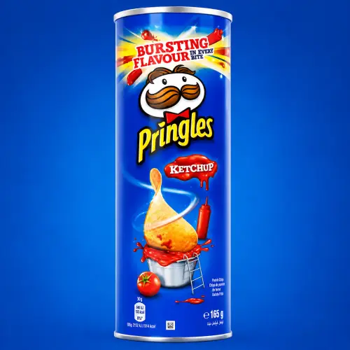 چیپس پرینگلز با طعم کچاپ Pringles Ketchup