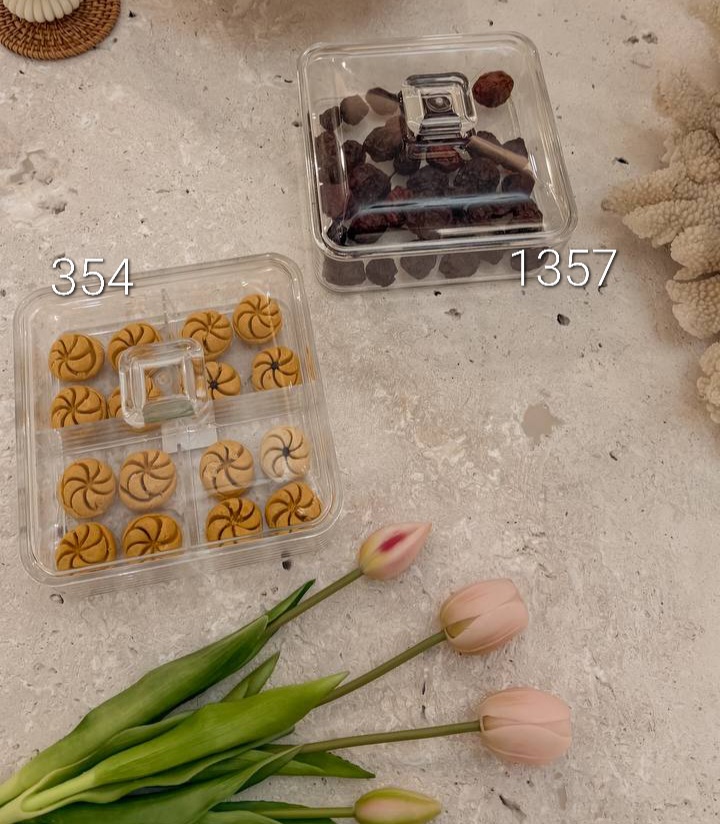 ظرف سرو مربع اکرولیک مدل 1