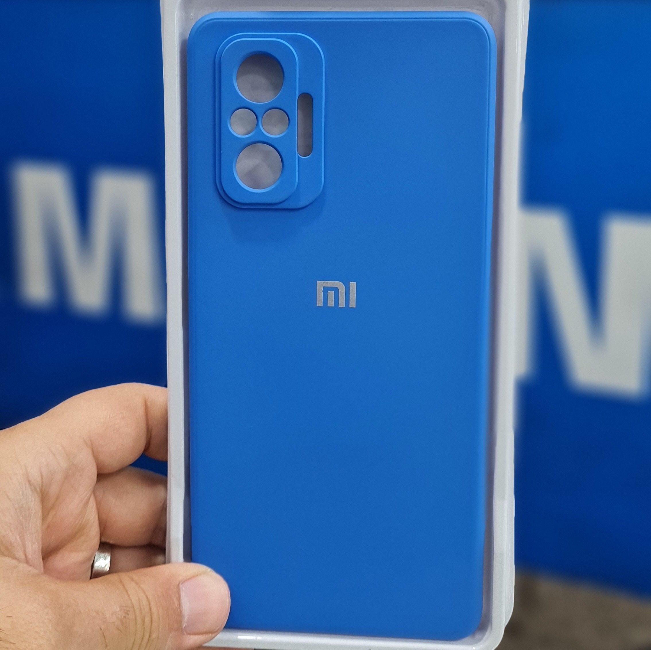 قاب سیلیکونی جنس خوب رنگ ابی پر رنگ مدل NOTE 10 PRO 4G (پس کرایه)