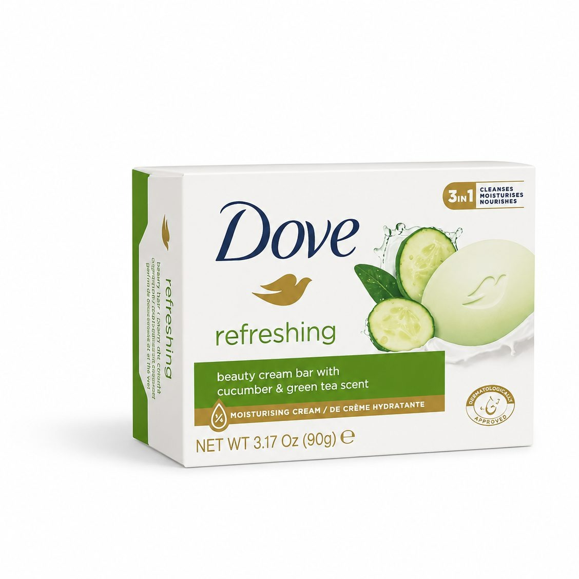 صابون داو Dove سبز 90 گرمی با رایحه خیار و چای سبز