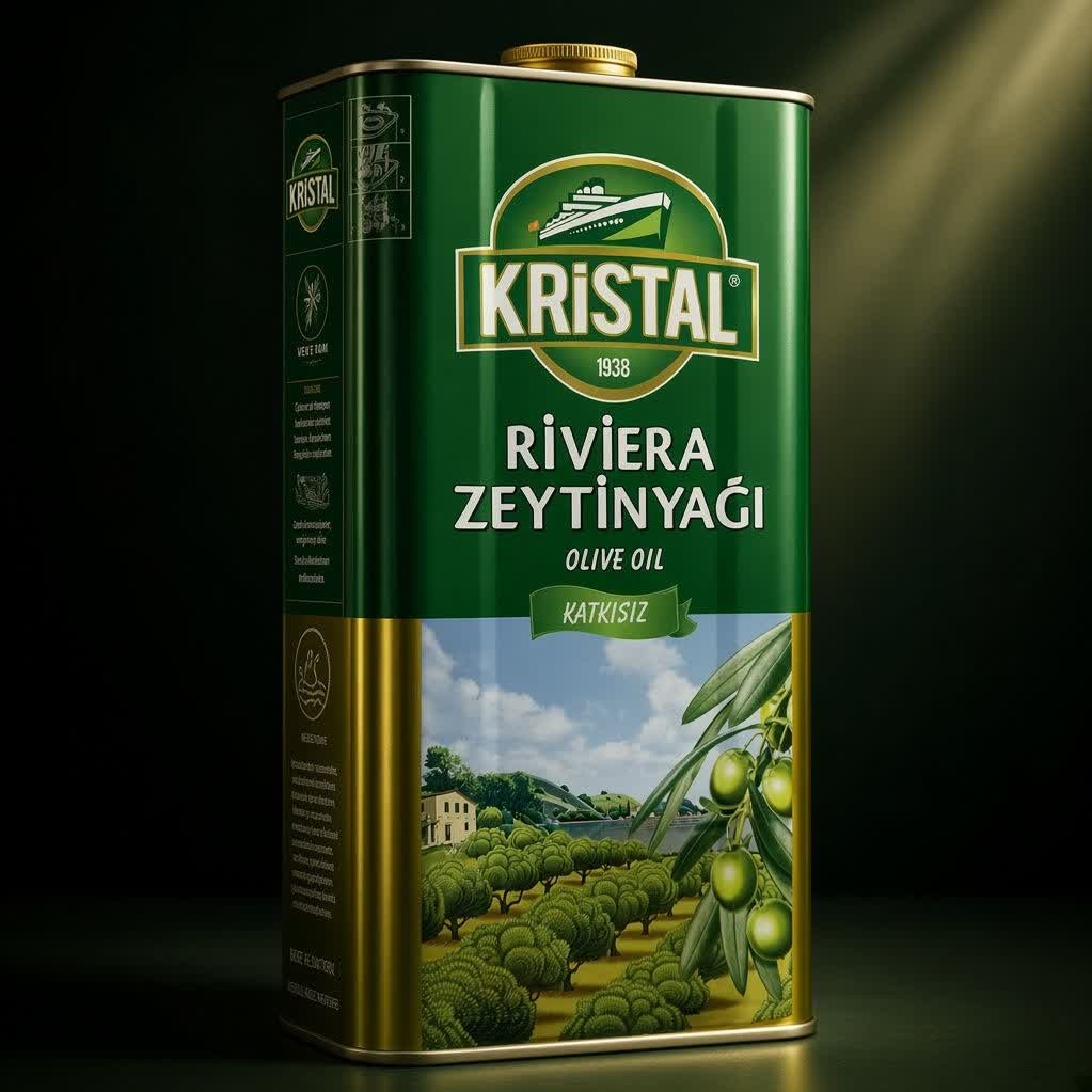 روغن زیتون کریستال 5 لیتری ریویرا