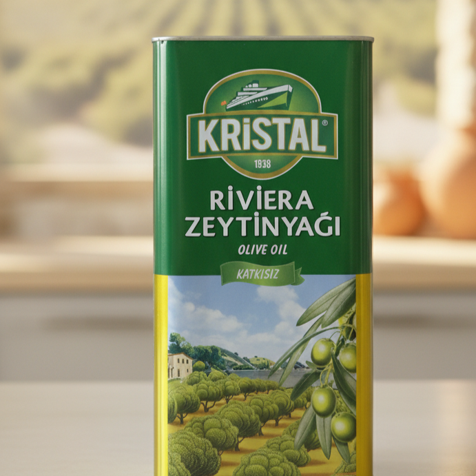روغن زیتون کریستال 5 لیتری ریویرا