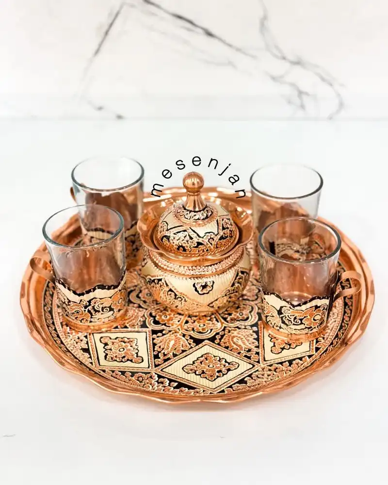 ست چای خوری نقره کوب