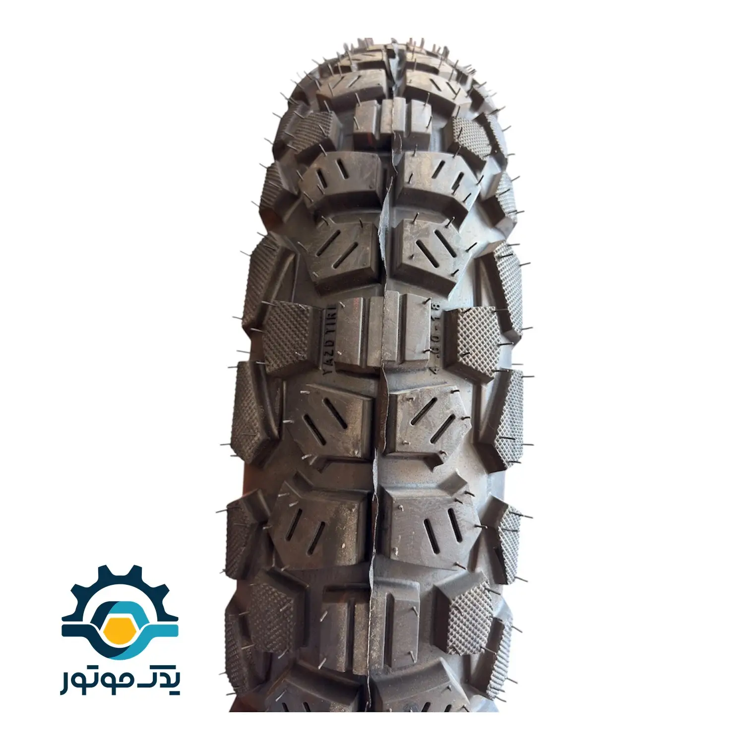 لاستیک عقب موتور سیکلت تریل سایز 18-460 یزد تایر (پس کرایه)