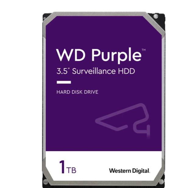 هارد 1 ترابایت وسترن دیجیتال بنفش شرکتی گارانتی 1 سال درجا تعویض HDD 1TB WESTERN DIGITAL PURPLE(آکبند)