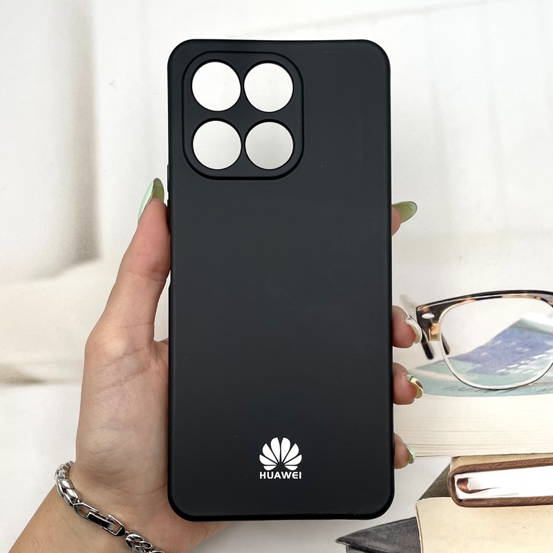 قاب گوشی Honor X6A آنر سیلیکونی های کپی محافظ لنز دار مشکی کد 813162