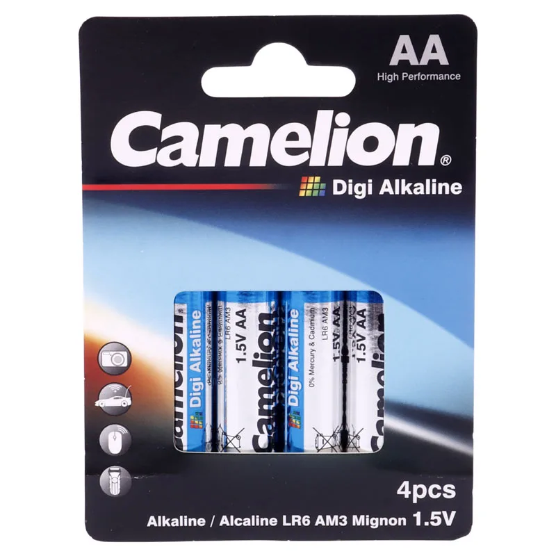 بسته 12 عددی باتری چهارتایی قلمی کملیون Digi Alkaline