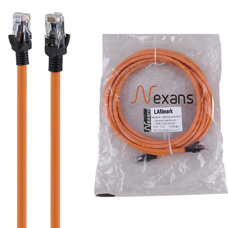 کابل شبکه Cat6 نگزنس N110-235CO طول 5 متر تمام مسی