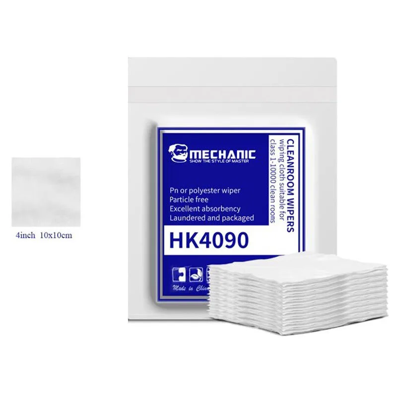 دستمال پلی استر پاک کننده گوشی Mechanic HK4090 بسته 100 عددی