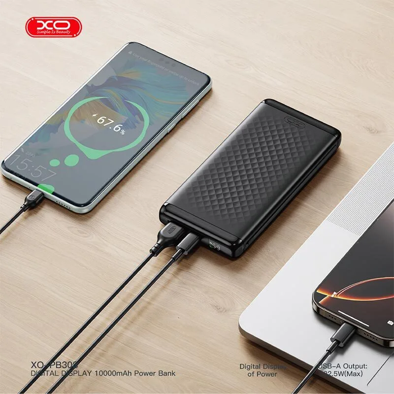 پاور بانک فست شارژ ایکس او XO-PB308 22.5W ظرفیت 10000 میلی آمپر ساعت